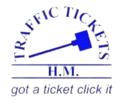 H.M. Traffic Tickets Blue Business Logo